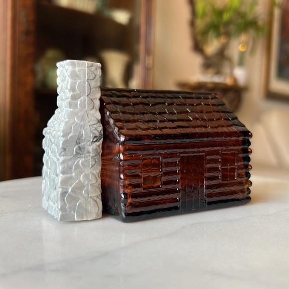 Vintage Avon Homestead Decanter Deep Woods After Shave Cologne Glass Bottle 1970 - Picture 1 of 11